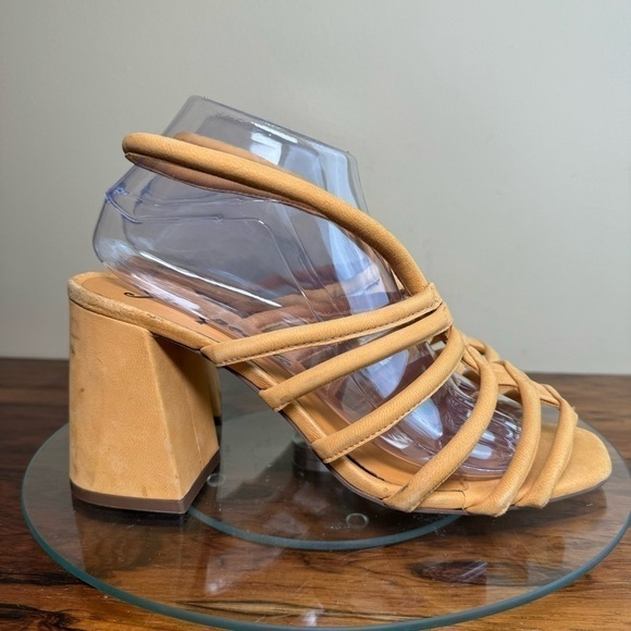 Free People Colette Cinched Heel | Hot Orange - Picture 5 of 16